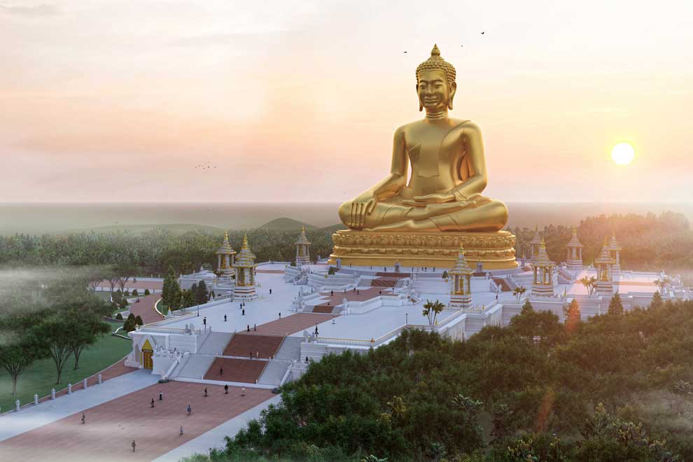 big buddha statue in cambodia