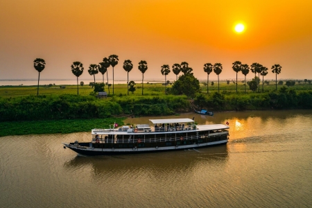Boat on river